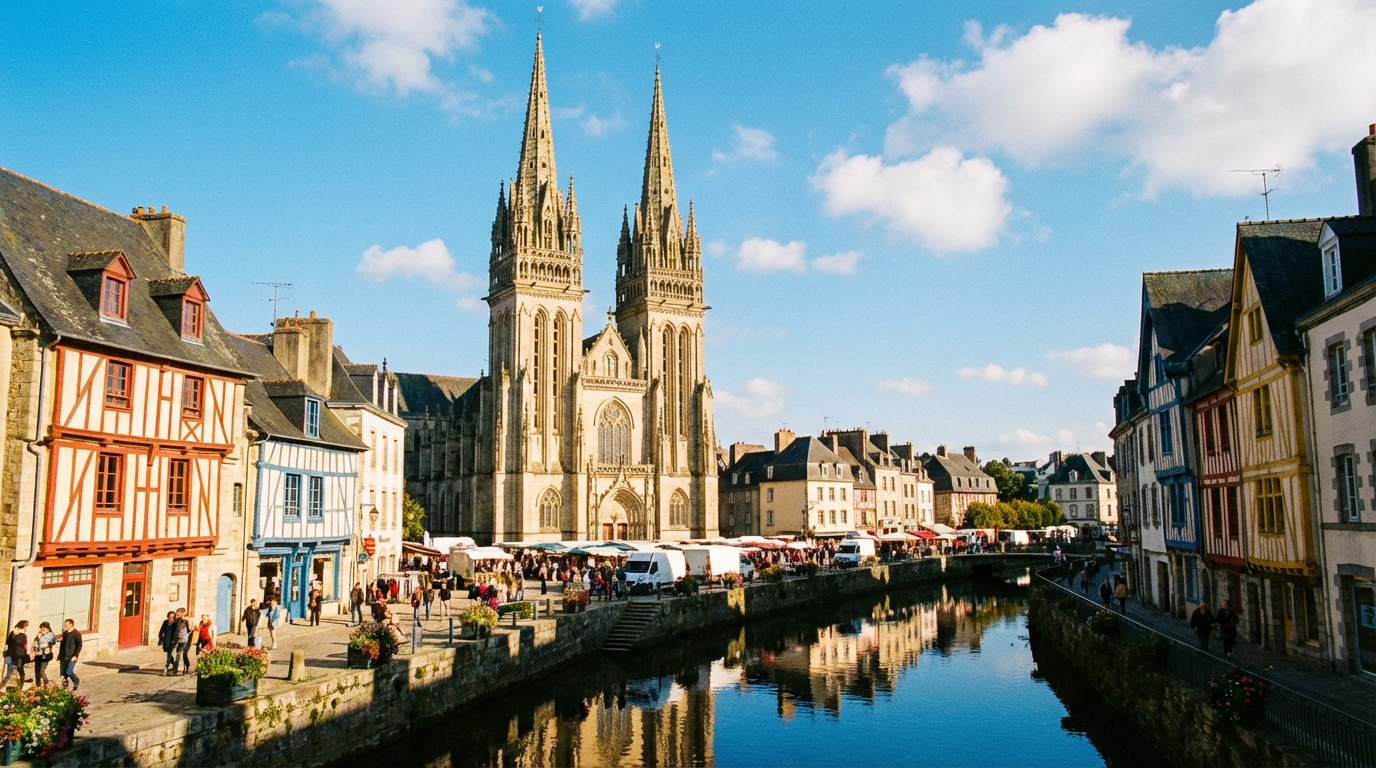 explorez quimper, une ville riche en histoire et en culture. découvrez ses monuments emblématiques, ses traditions bretonnes et les lieux incontournables à visiter pour une expérience inoubliable.