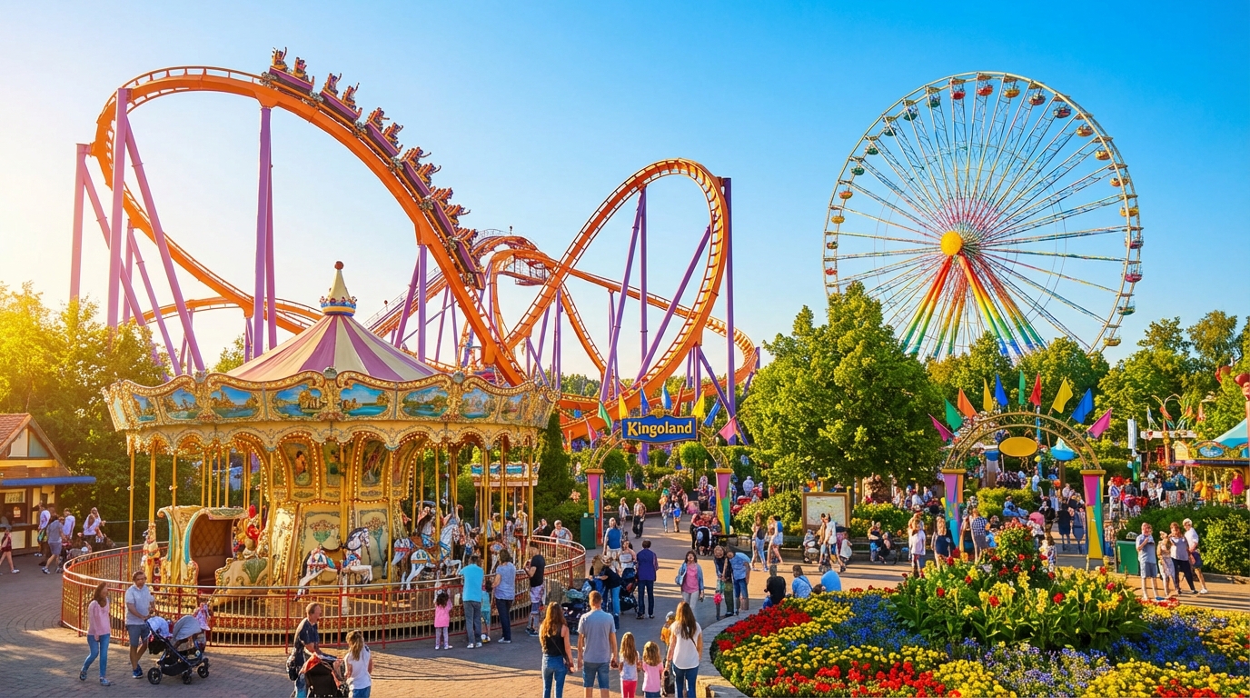 découvrez kingoland et ses attractions phares pour une expérience inoubliable en famille ou entre amis, entre manèges, spectacles et aventures palpitantes.
