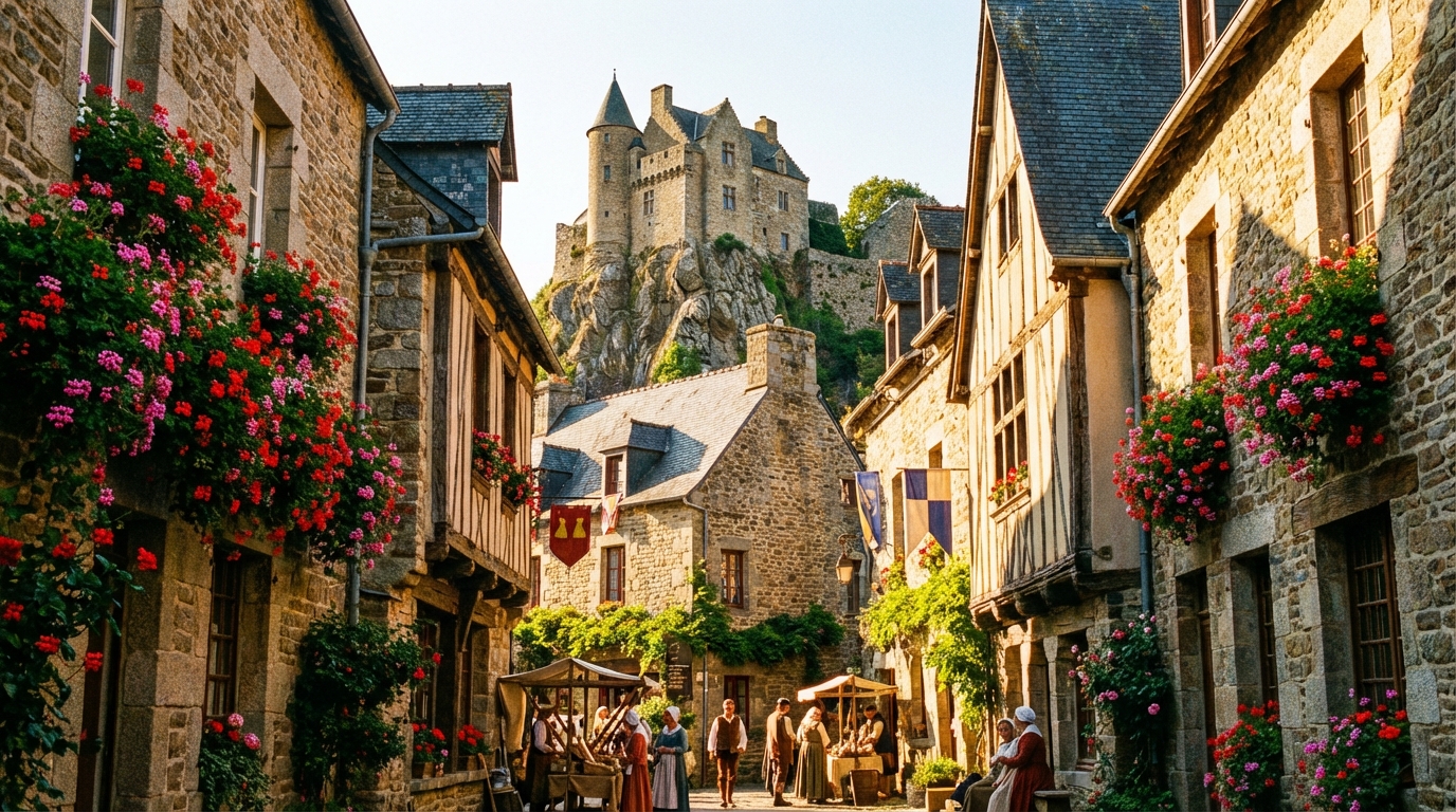 découvrez rochefort-en-terre, un village breton au charme médiéval unique, avec ses ruelles pittoresques, ses maisons à colombages et son riche patrimoine historique.
